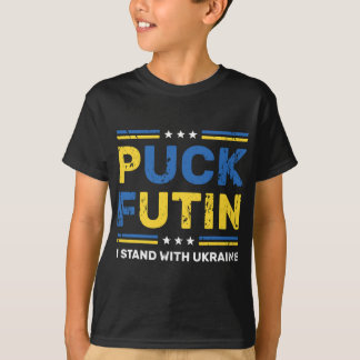 Camiseta Puck Futin yo apoyo la bandera de Ucrania