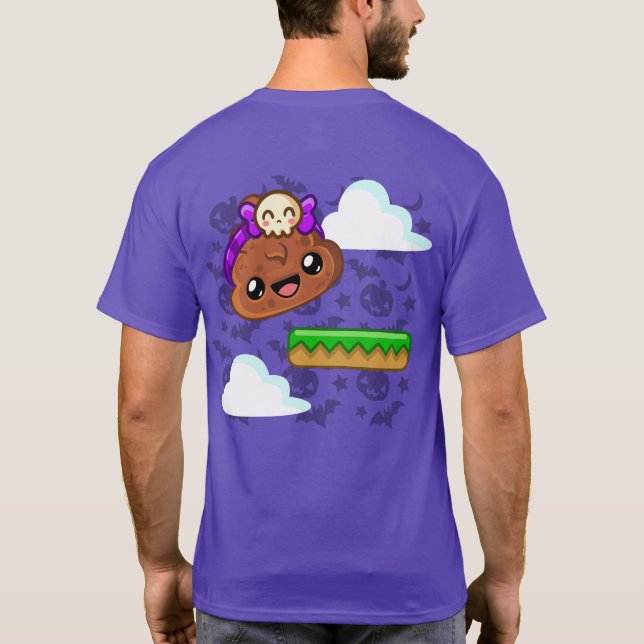 Camiseta Pudding & Cute Skull with Back Print - Happy Jump (Reverso)
