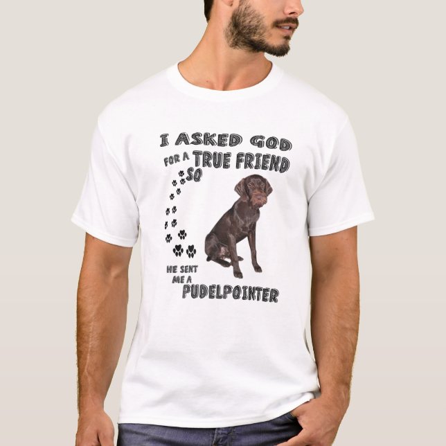 Camiseta Pudelpointer Saying Mom Dad Costume, Pointing Hunt (Anverso)