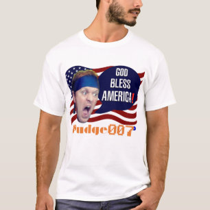 Camiseta Pudge007 "¡Dios bendiga a Estados Unidos!" Camise