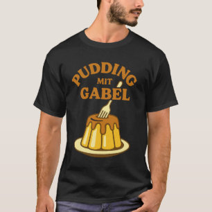 Camiseta Pudín Con Tenedor Diseño Divertido