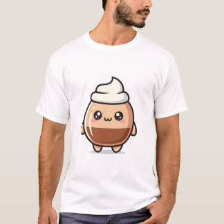 Camiseta Pudin Kawaii Adorable – Personaje de Postre Adorab