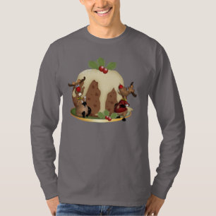 Camiseta Pudín y Reindeeer del navidad del puente de los
