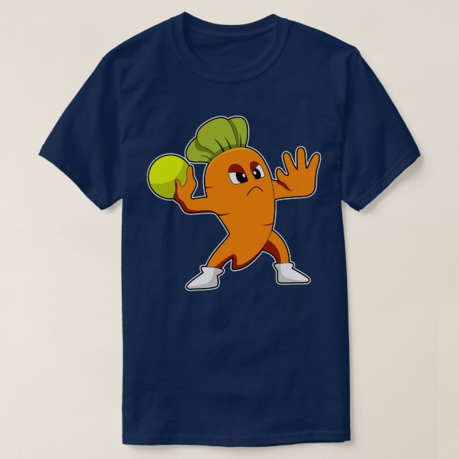 Camiseta pudrición en el jugador de balonmano con balonmano (Diseño del anverso)