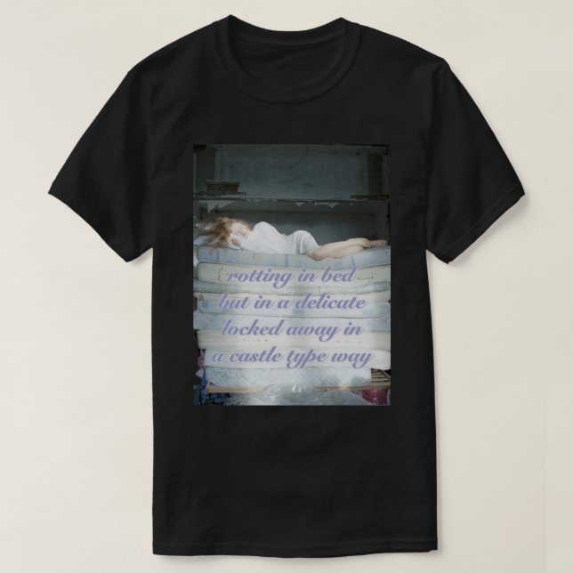 Camiseta pudriéndose delicadamente en la cama (Diseño del anverso)