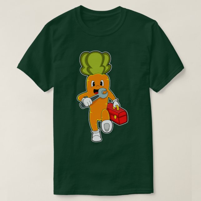 Camiseta pudrirse como mecánico con caja de herramientas (Diseño del anverso)