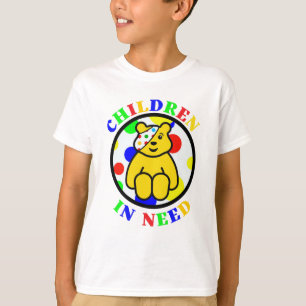 Camiseta Pudsey Bear Face Kids-Funny