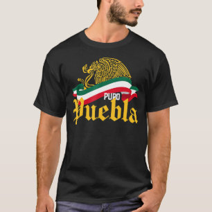 Camiseta Puebla México Puro Puebla Bandera De Águila Amaril