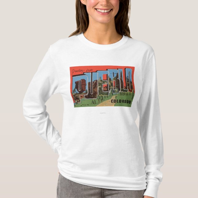 Camiseta Pueblo, Colorado - escenas grandes de la letra (Anverso)