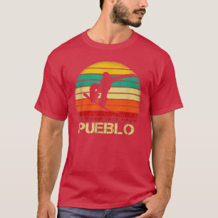 Camiseta Pueblo Colorado Snowboard Vintage al aire libre CO