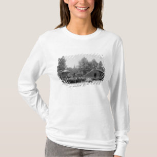 Camiseta Pueblo de la orilla del lago en la exposición