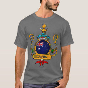 Camiseta Pueblo de los arrecifes Golden Australian Flag Sou