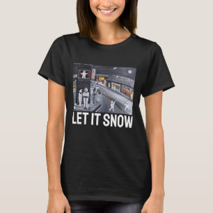 Camiseta Pueblo de nieve Pintura de Alfred Fox