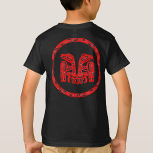Camiseta Pueblo Haida Nativos Canadá Indígenas Águila Doble