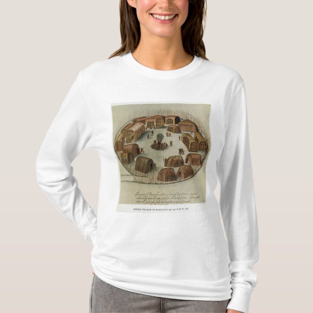 Camiseta Pueblo indio de Pomeiooc (Anverso)