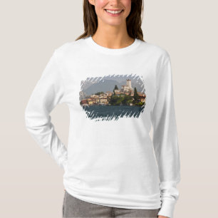 Camiseta Pueblo junto al lago, Malcesine, provincia de Vero