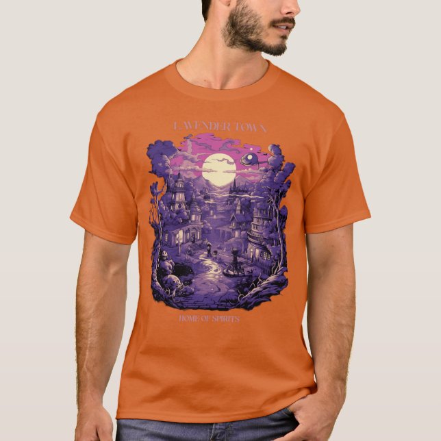 Camiseta Pueblo Lavanda Hogar de espíritus (Anverso)