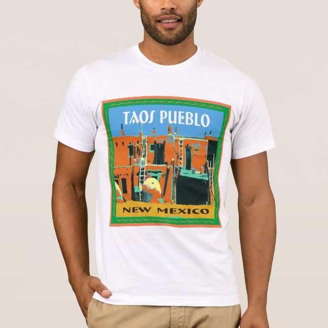 Camiseta Pueblo New México de Taos (Anverso)