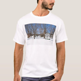 Camiseta Pueblo típico de Vermont en invierno