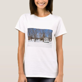 Camiseta Pueblo típico de Vermont en invierno