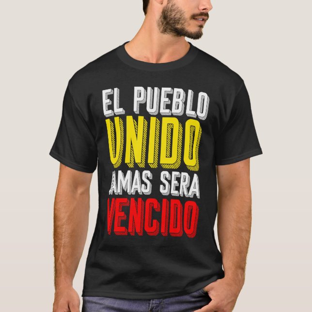 Camiseta Pueblo Unido Latinoamérica Libre América del Sur (Anverso)