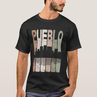 Camiseta Pueblo Vintage Pueblo Colorado Retro Silueta de Pu