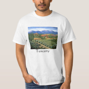 Camiseta Pueblo y viñedo toscanos