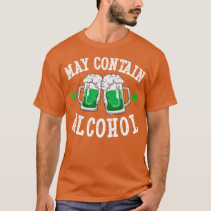 Camiseta Puede contener bebidas alcohólicas Día de beber pa