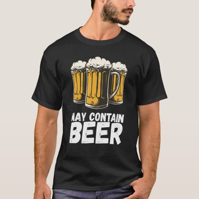 Camiseta Puede contener cerveza (Anverso)
