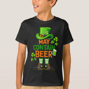 Camiseta Puede contener cerveza humor divertido día de San 