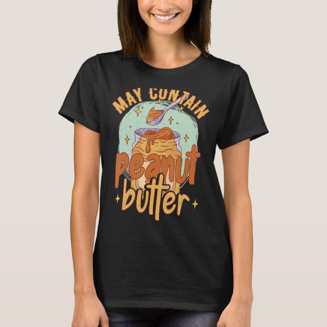 Camiseta Puede contener mantequilla de cacahuete (Anverso)