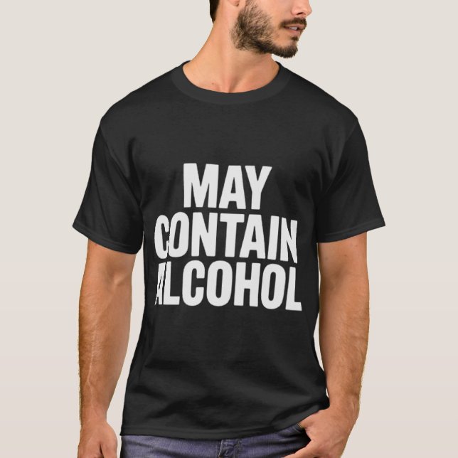 Camiseta Puede contener regalo de alcohol (Anverso)