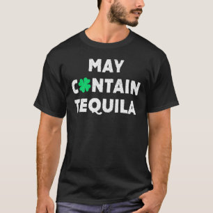 Camiseta Puede Contener Tequila Amante del Whiskey Irlandé