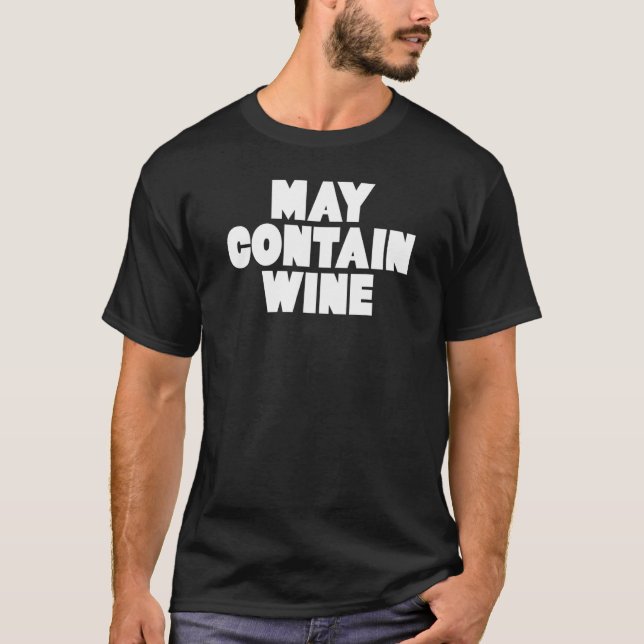 Camiseta Puede Contener Vino (Anverso)