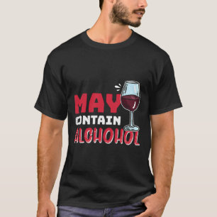 Camiseta Puede Contener Vino Beber Alcohol 28