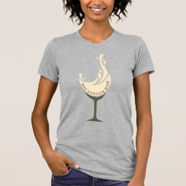 Camiseta Puede contener vino, blanco