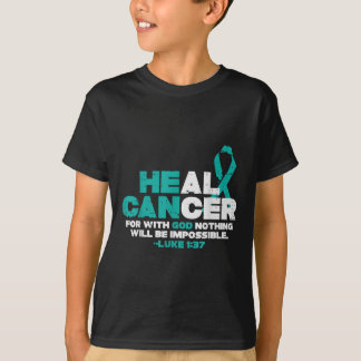 Camiseta Puede curar el cáncer de Dios Concienciación sobre