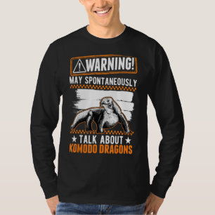 Camiseta Puede hablar espontáneamente de Komodo Dragons