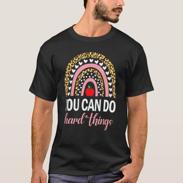 Camiseta Puede Hacer Cosas Difíciles Probando Día Ra Motiva (Anverso)