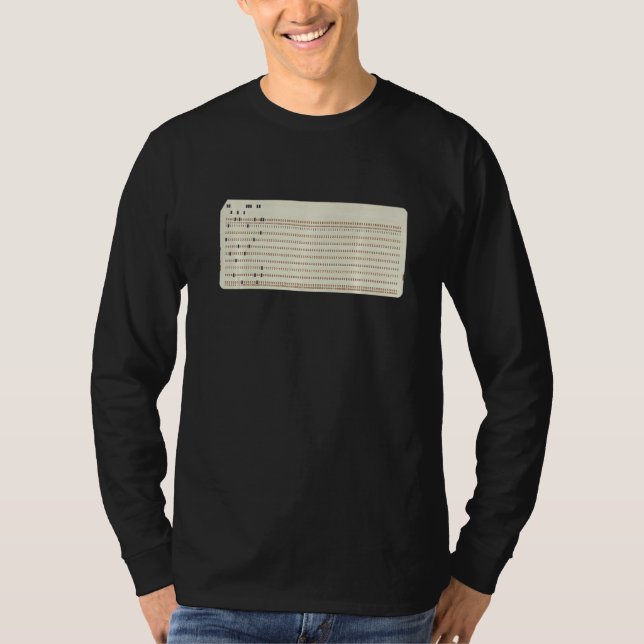 Camiseta ¿Puede Leer Este Código De Tarjeta De Puntuación D (Anverso)