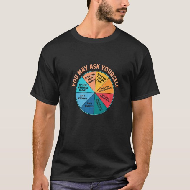 Camiseta Puede Preguntarse Una Vez En Un Gráfico De Pie De  (Anverso)