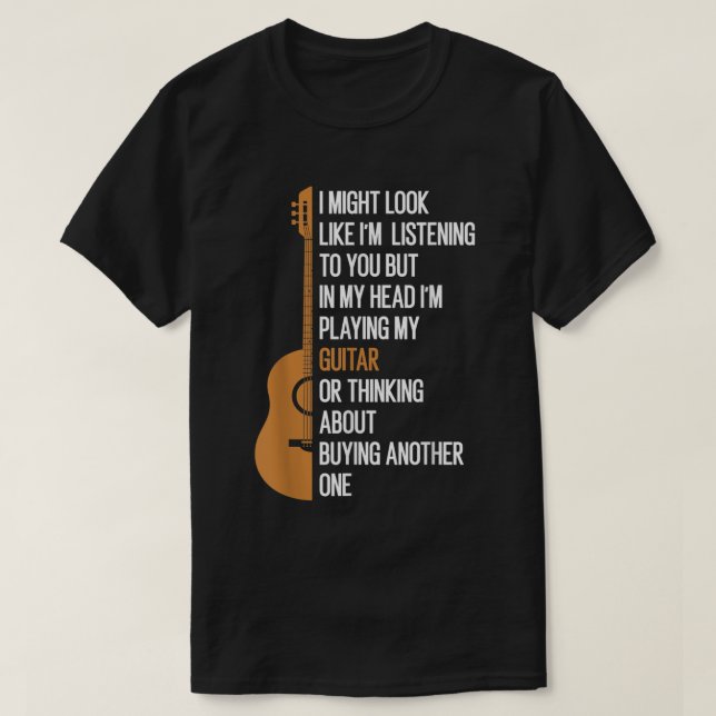 Camiseta Puede que parezca que te estoy escuchando pero en  (Diseño del anverso)