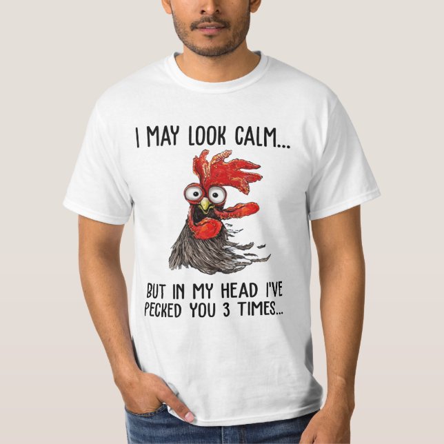 Camiseta Puede que parezca tranquilo pero en mi cabeza te h (Anverso)