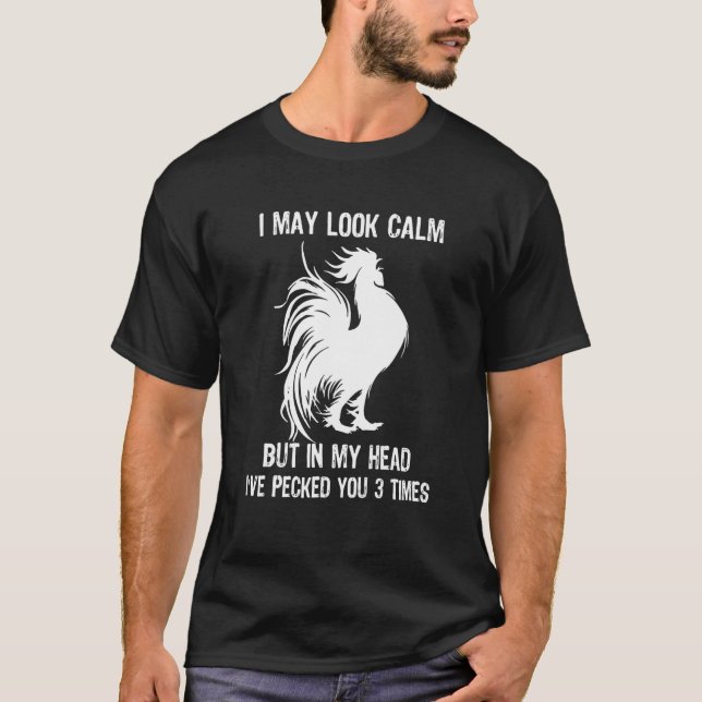 Camiseta Puede que parezca tranquilo pero en mi cabeza te h (Anverso)