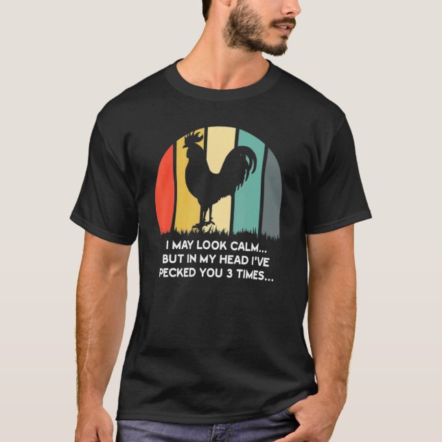 Camiseta Puede que parezca tranquilo pero en mi cabeza te h (Anverso)