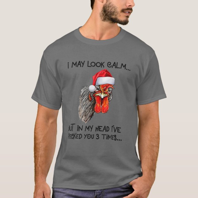 Camiseta Puede que parezca tranquilo pero en mi cabeza te h (Anverso)