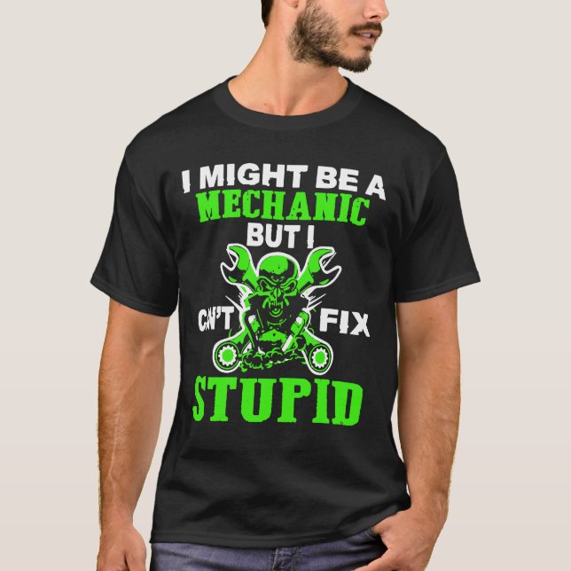 Camiseta Puede ser que sea mecánico pero no puedo fijar (Anverso)