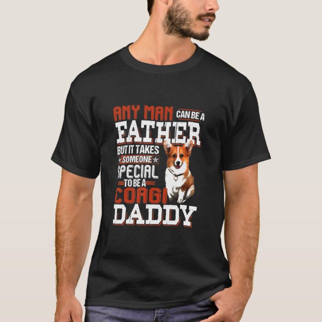 Camiseta Puede ser un padre alguien Corgi especial (Anverso)