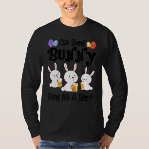 Camiseta ¿Puede Un Conejo Traerme Una Cerveza Divertido Día