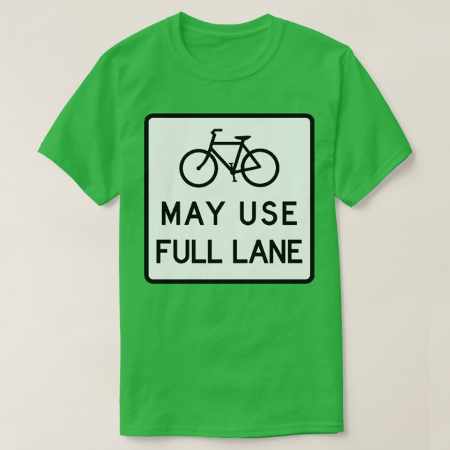 Camiseta Puede usar el carril completo (Diseño del anverso)